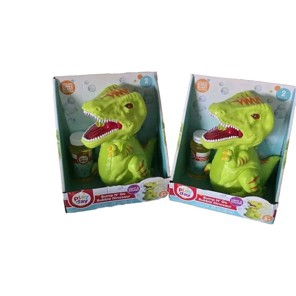 Lots Of 2 Play Day Bump N Go Bubble Blowing Dino-Lights, Sounds & Movement