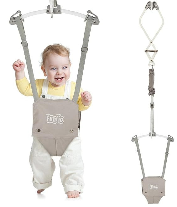 !! FUNLIO Baby Door Jumper - Gray !!  Brand New!!
