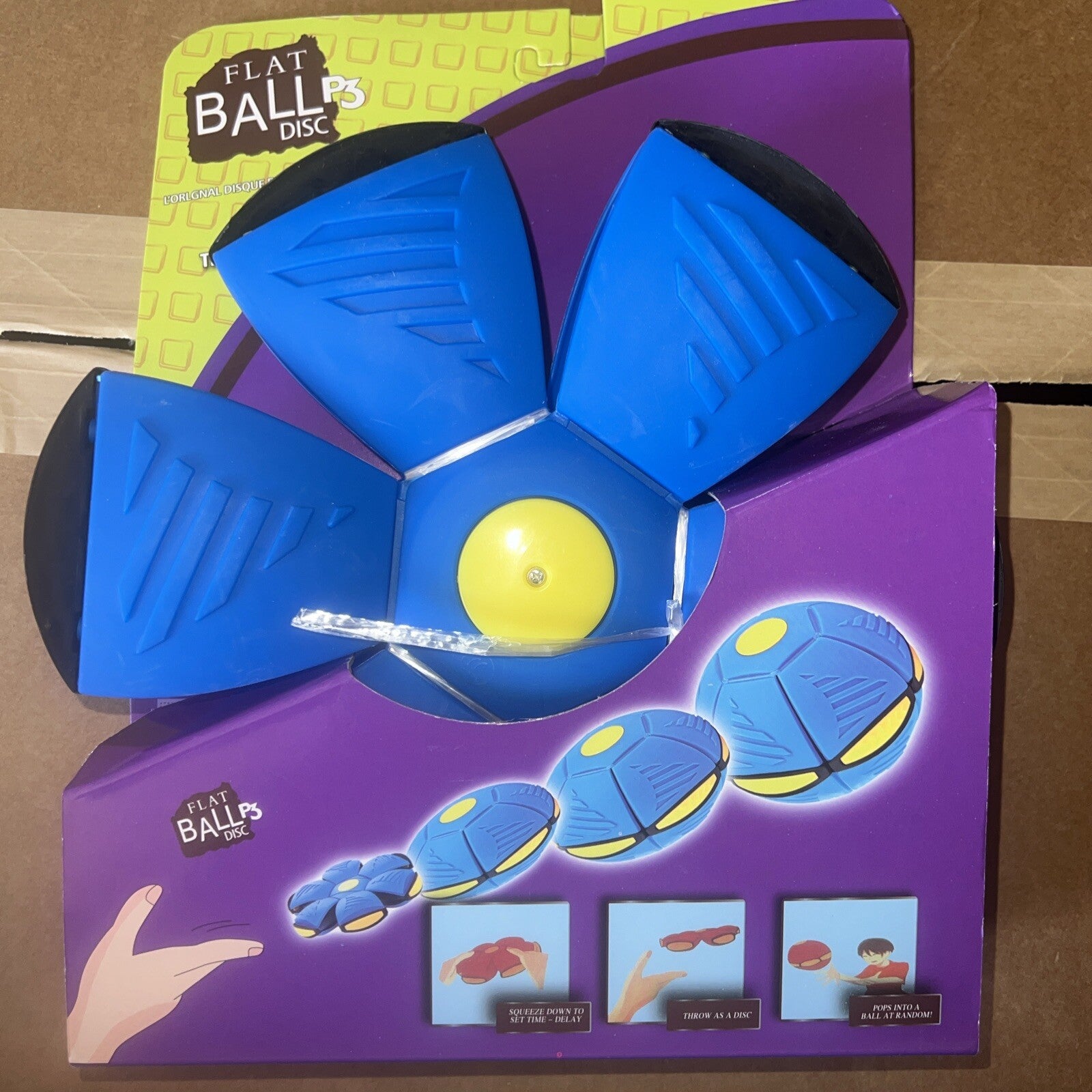 Ball/Disc Magic Transforming, Throw A Disc Catch A Ball Toy Dog Kids New Gift