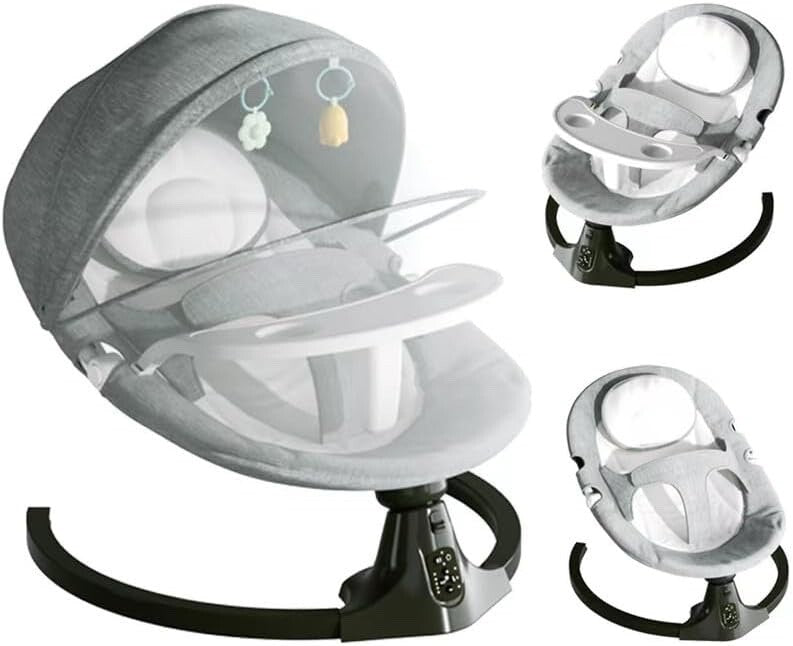 Portable Baby Swings for new born baby,Bluetooth Infant Swing with Music Speaker