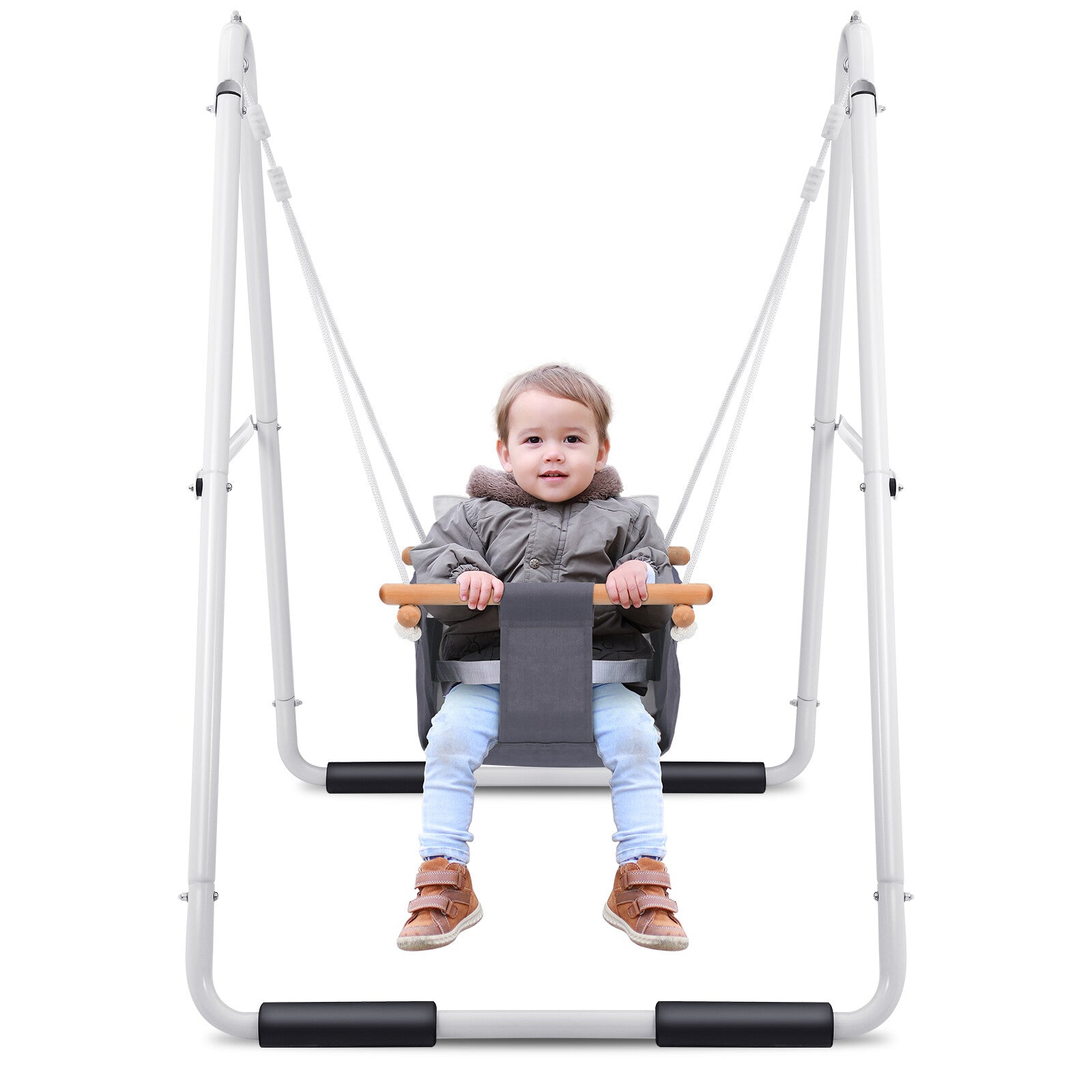 Toddler Swing Set with Metal Stand Baby Swing Set Outdoor/Indoor Infant Swingset