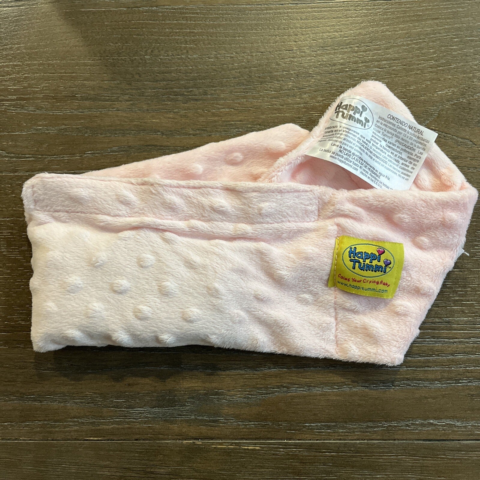 Happi Tummi Herbal Remedy Waist Band For Infant Gas Relief PINK GIRLS