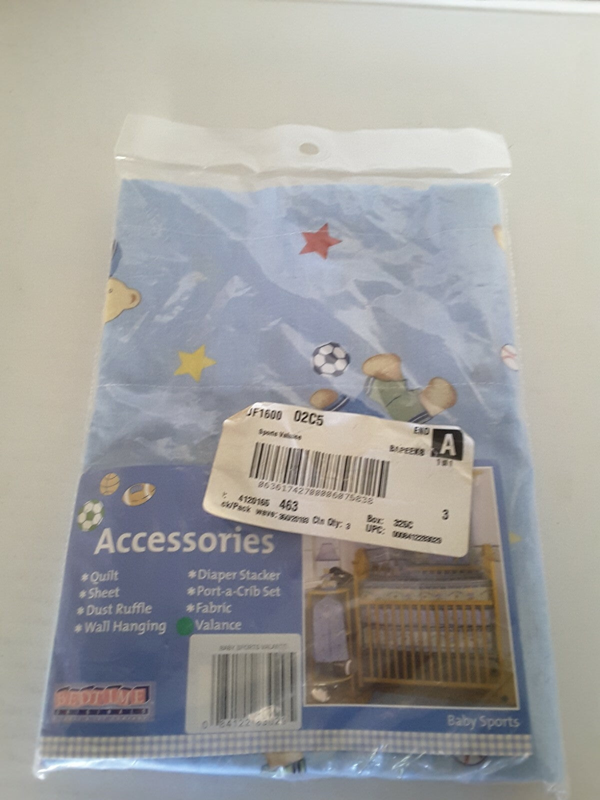 Bedtime Originals BABY SPORTS Window Valance. Bear Football Basketball Soccer 