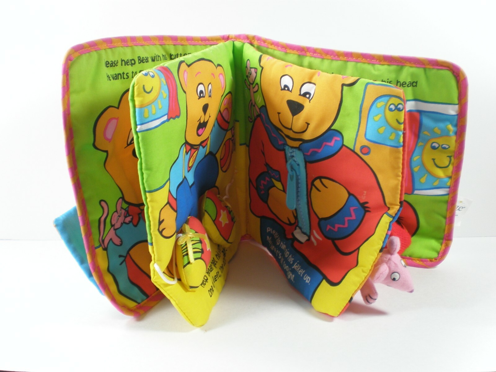 Book LAMAZE CLOTH LET'S GET DRESSED Learning Development Plush EUC Stuffed