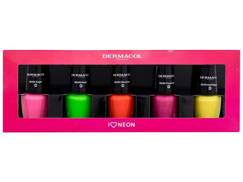 Dermacol Neon Nail Polish Set 2023