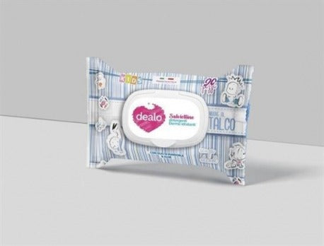 Dealo Babyservietter Talkum 20 stk. med tallerken