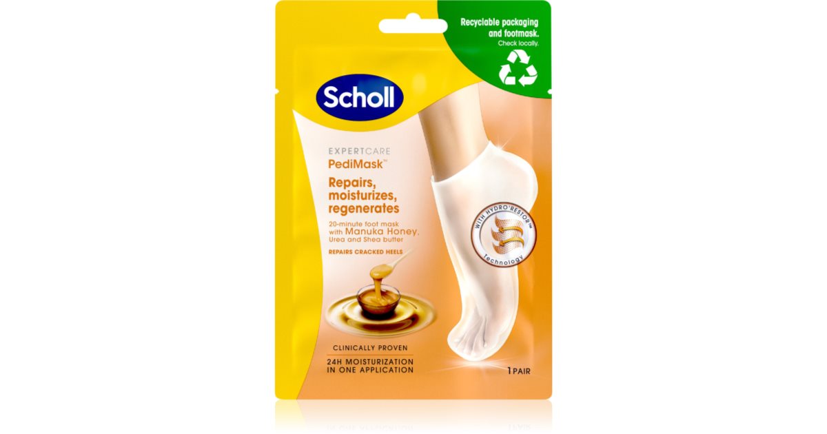 Scholl Expert Care PediMas maska do stóp z miodem Manuka 1 para