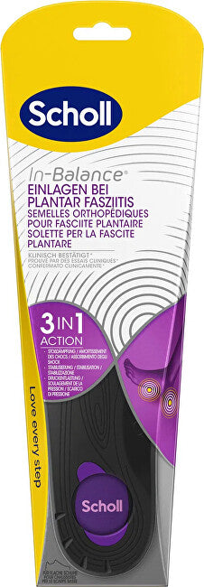 Scholl Orthopedic Insoles Plantar Fasciitis in Balance 1 Pair - Variant: Small