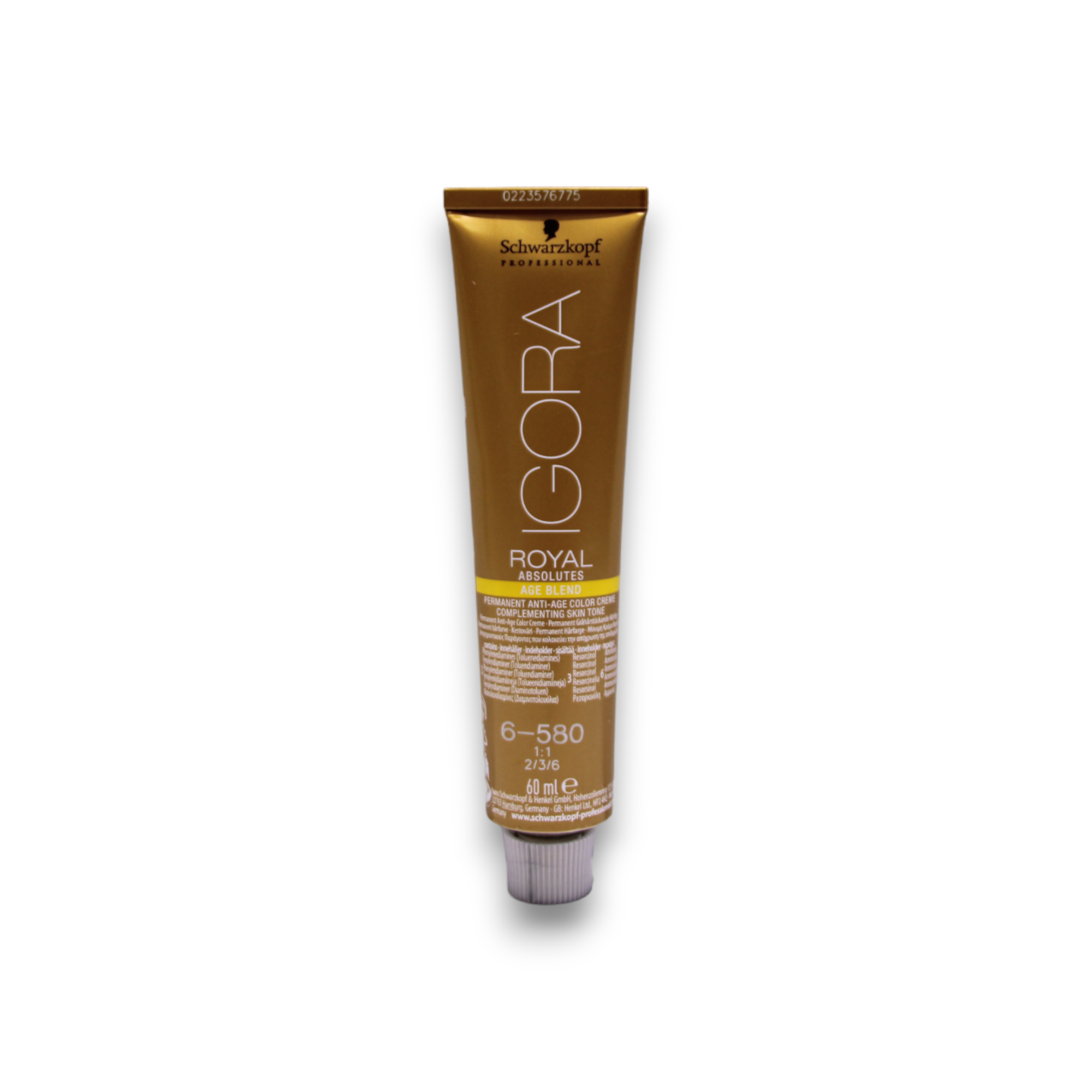 Schwarzkopf Professionell Igora Royal Permanent Hårfärgning 6-580 Golden Red Chestnut 60 ml