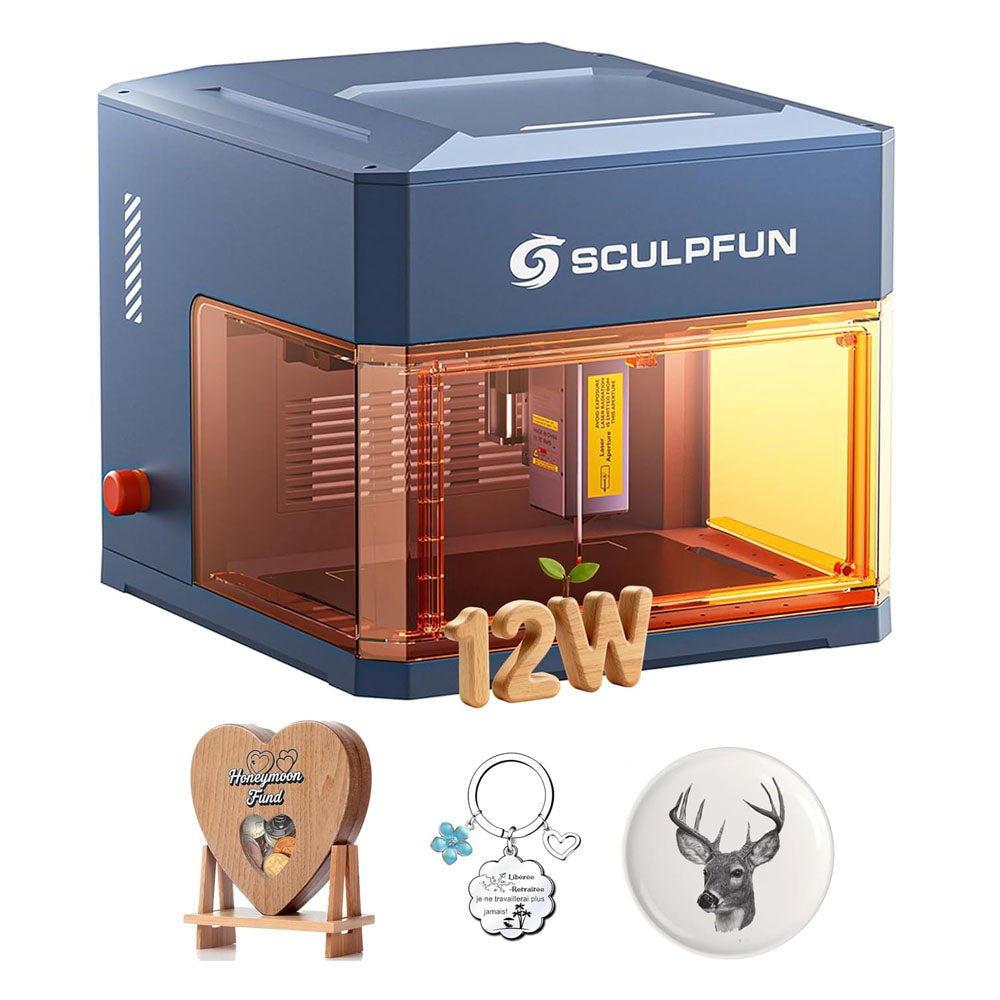 SCULPFUN iCube Ultra 12W Desktop Laser Engraver