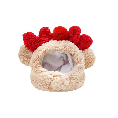 Christmas Reindeer Outfit Bib Hat Sock Shoes Accessories Set, Style3