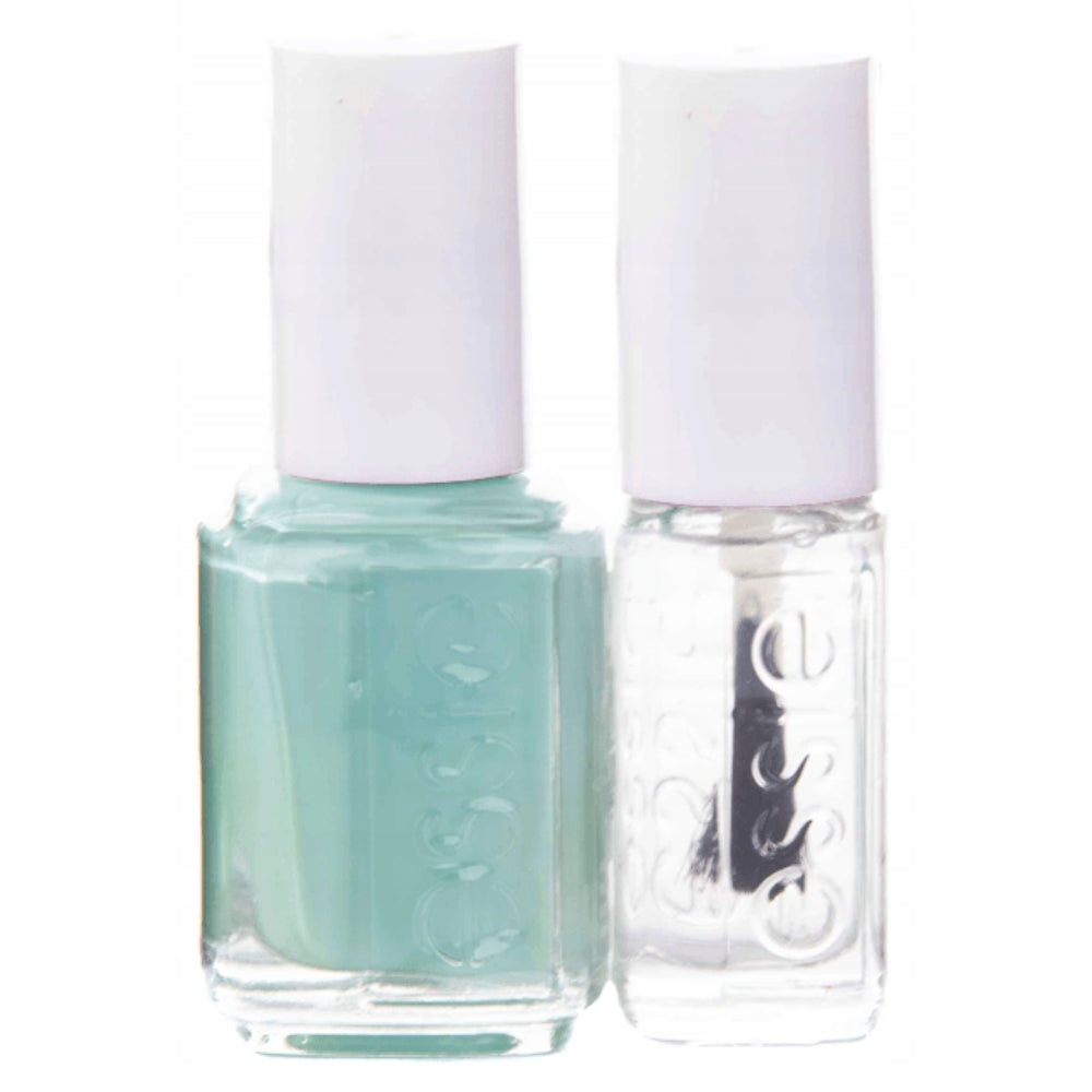 Sett Essie: Vegan Polish Glossy Glossy Nail Polish 99 Mint Candy Apple 13,5 ml + Neglepleie - Negleforsterker Good To Go Top Coat 5 ml