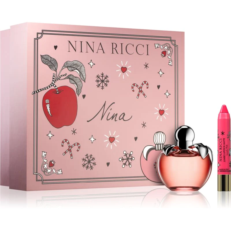 Colocar Nina Ricci: Les Belles Eau De Toilette para mujer 80ml + Gratis Jumbo Matte Lipstick Fancy Pink 2,5 gramos