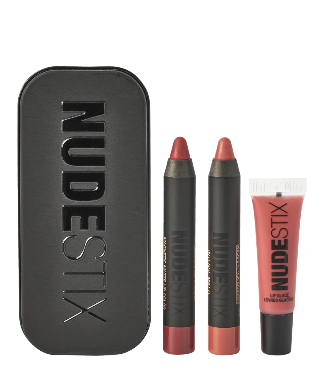 Colocar Nudestix: Red Hot Mini Kit Royal cream lipstick Burgundy 2.5 ml + Red Hot Lips Mini Kit Royal cream lipstick 04 Nude 2 ml