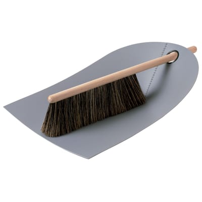 Normann Copenhagen - Set pelle & balayette Dustpan & broom - Gris - Hêtre - Designer Ole Jensen