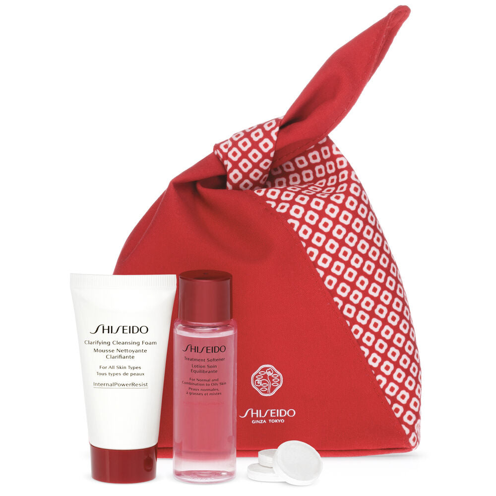 Ginza Tokyo Set Shiseido: cleanser and balancer, cleanser, cleansing foam, 30 ml + cleanser and balancer, lotion, for the face, 30 ml