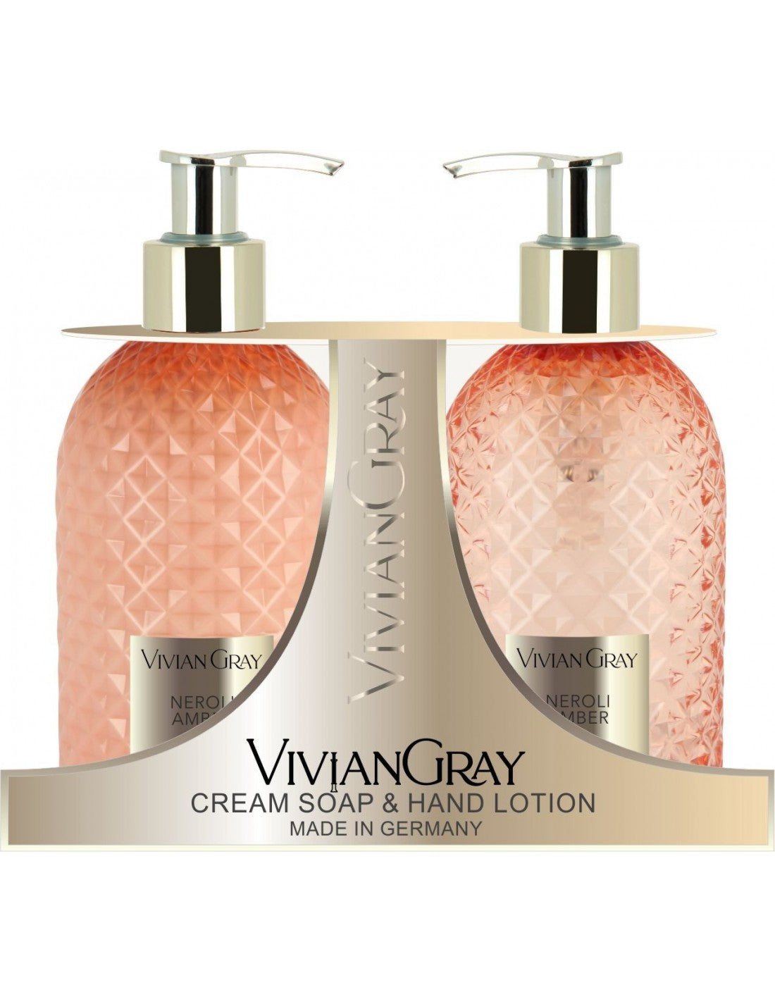 Sett Vivian Gray : Gemma Neroli & Ambra Cleansing Liquid Soap 300 ml + Gemma Neroli & Ambra Moisturizing Hand Lotion 300 ml