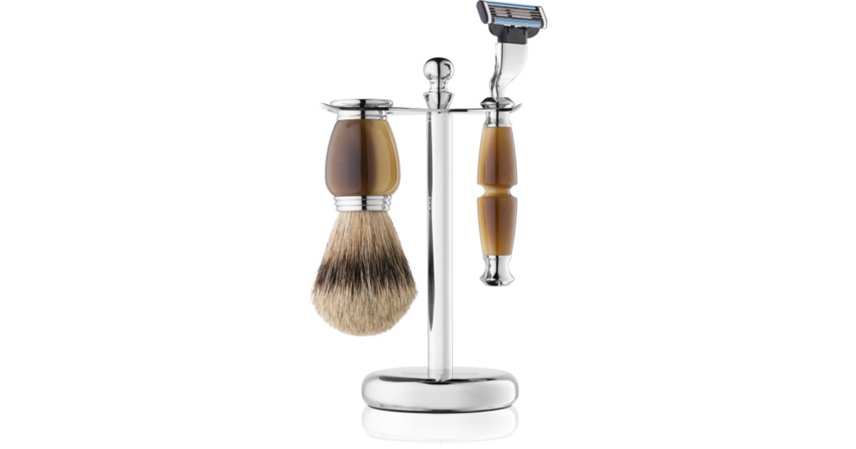 Golddachs men's set shaving brush + razor + stand
