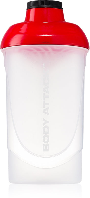 Body Attack BPA-fri sportsshaker, gjennomsiktig, 600 ml