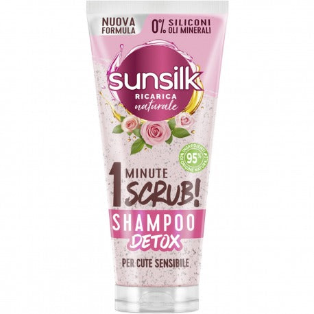 Sunsilk Detox Shampoo Rose Scrub 1 Minute Sensitiv Hodebunn 200 Ml