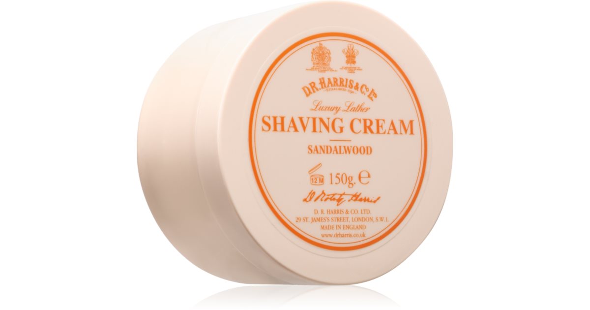 D.R. Harris Shaving Cream Sandalwood crema da barba 150 g
