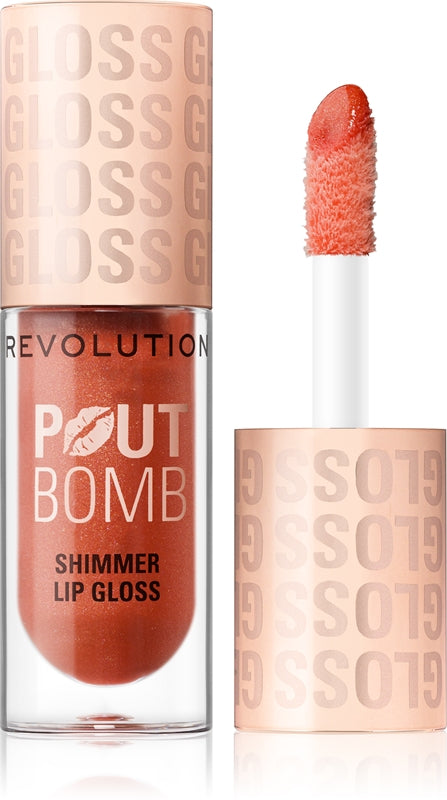 Makeup Revolution Glänzender Lipgloss, Farbe Gold, 4,5 ml