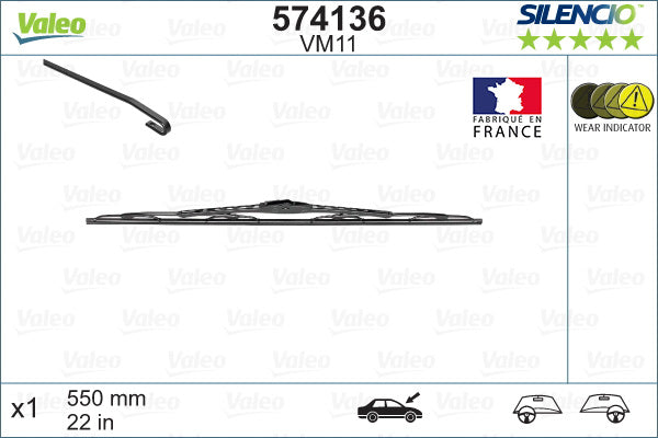 Wiper Blade VALEO 574136