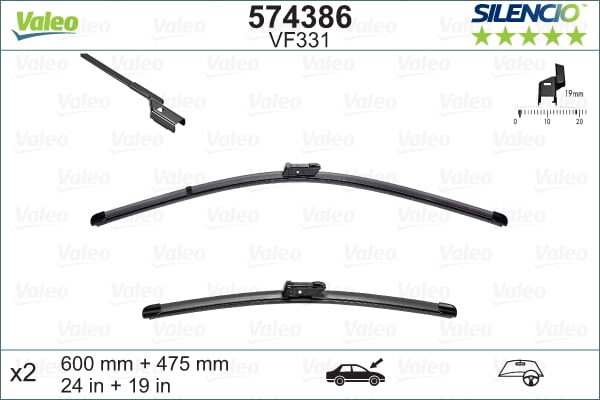 Wiper Blade VALEO 574386