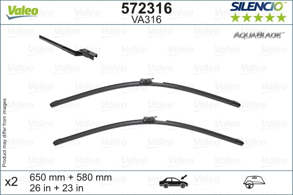 Wiper Blade VALEO 572316