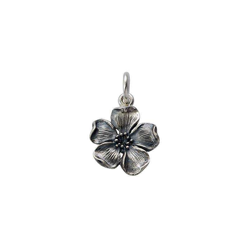 Flower Charm in Sterling Silver