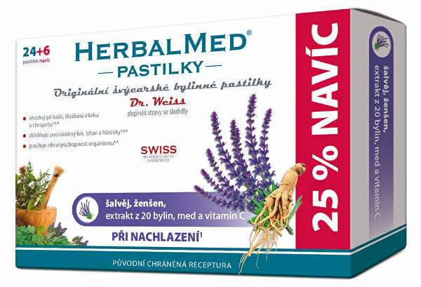 Simplemente usted Dr. Weiss HerbalMed para el resfriado 24 tabletas, tabletas + 6 GRATIS