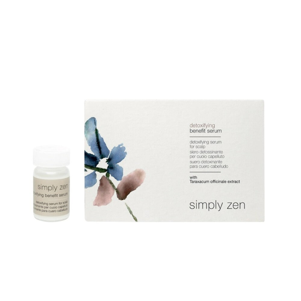 Uppsättning Simply Zen Detoxifying Scalp Treatment Serum for Detoxification 12st 5ml