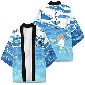 Agatsuma Zenitsu Kamado Tanjiro Rengoku Shinjurou Dessin Animé Kimono Animé 3D Harajuku Art graphique Kawaii Pour Homme Adulte Carnaval Mascarade Rentrée scola