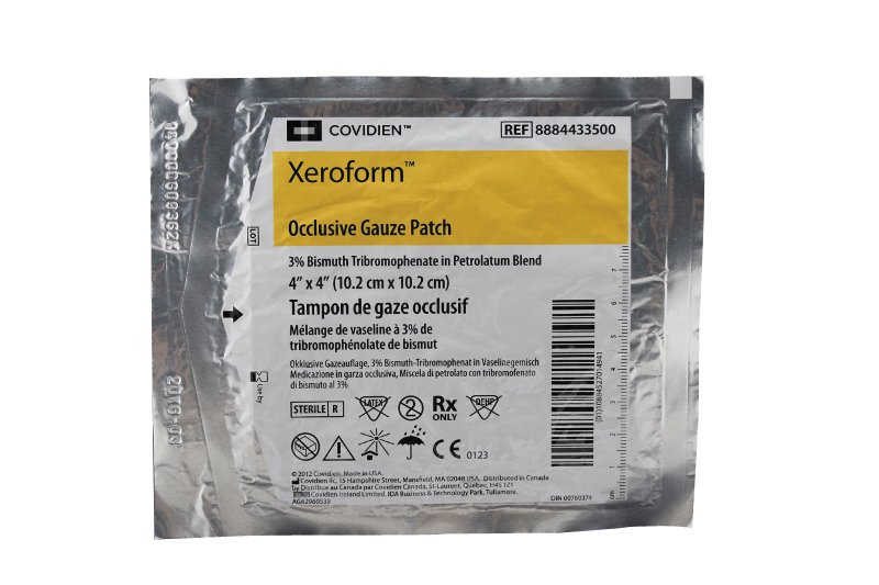 xeroform Petrolatum Impregnated Dressing, Patch 4" x 4", 150 Each - Case