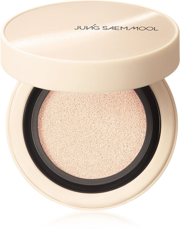 JUNG SAEM MOOL Skin Nuder Cover Layer Cushion Moisturizing Sponge Foundation + Color N Light Refill 2× 14 g