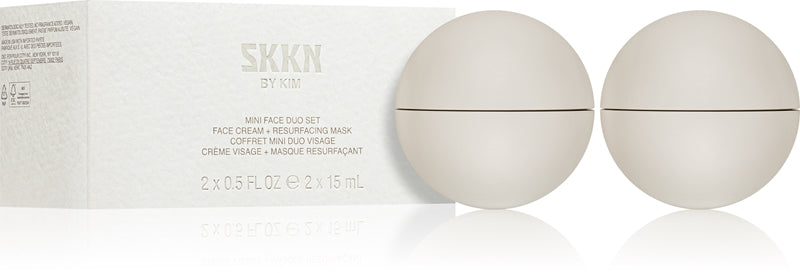 SKKN by Kim Skincare Face Duo Set: A cream and face mask set for women.