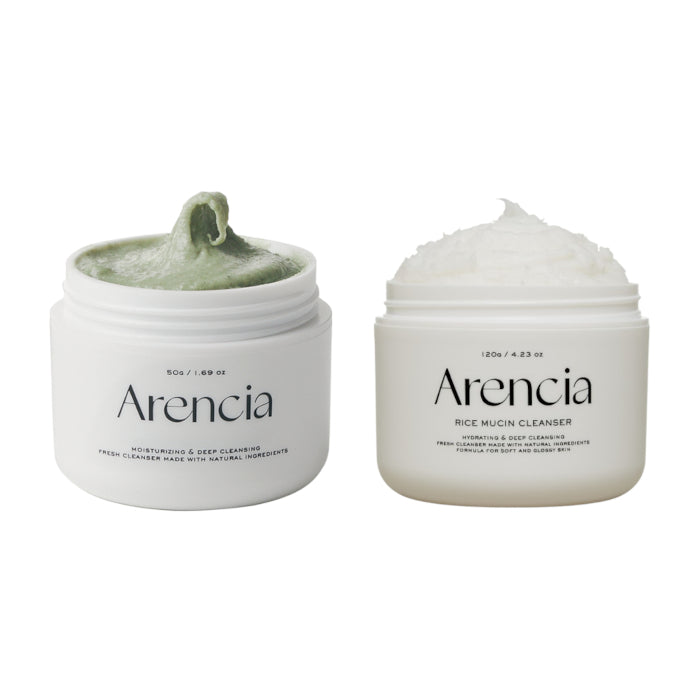 Arencia - Fresh Green Rice & Rice Mucin Mochi Cleanser - 120g Set