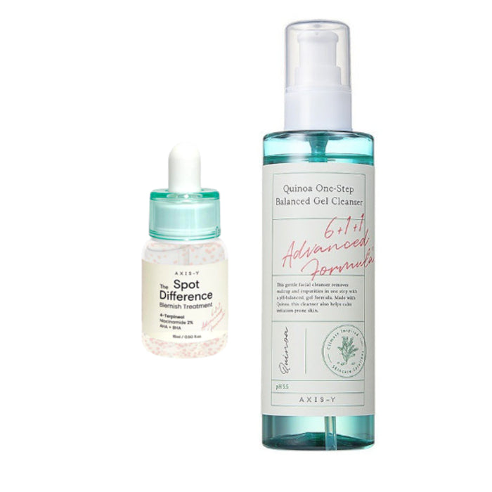 AXIS-Y Quinoa One Step Balanced Gel Cleanser X Spot The Difference Blemish Treatment