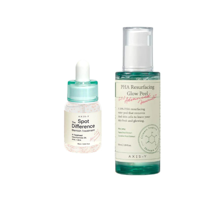 AXIS-Y PHA Resurfacing Glow Peel X Spot The Difference Blemish Treatment