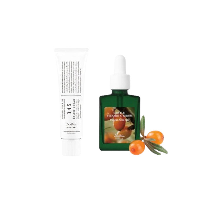 Dr. Althea - 345 Relief Cream (1ea) X Gentle Vitamin C Serum (1ea) Set