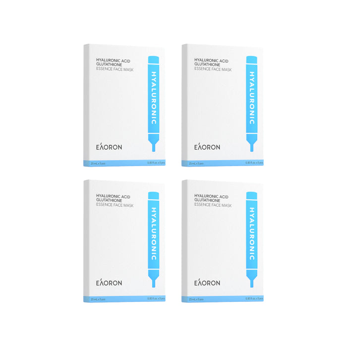 EAORON - Hyaluronic Acid Glutathione Essence Face Mask - 20pcs Set