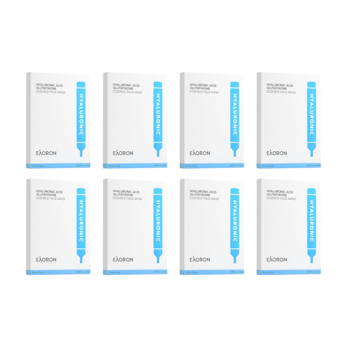 EAORON - Hyaluronic Acid Glutathione Essence Face Mask - 40pcs Set