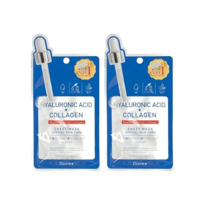 Picomonte - Dcure+ Hyaluronic Acid + Collagen Face Mask - 1 pc (2ea)
