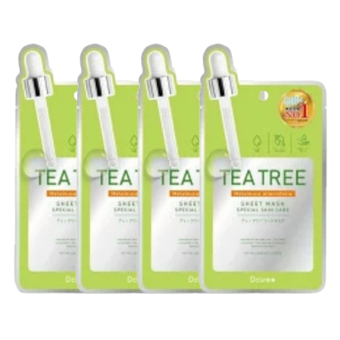 Picomonte - Dcure+ Tea Tree Face Mask - 1 pc (4ea)