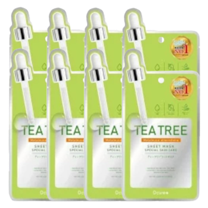 Picomonte - Dcure+ Tea Tree Face Mask - 1 pc (8ea)