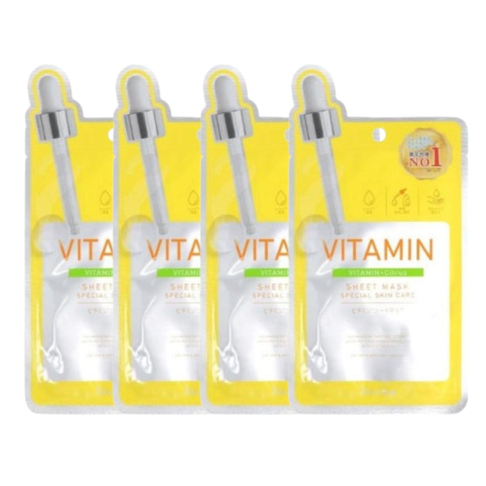 Picomonte - Dcure+ Vitamin + Citrus Face Mask - 1 pc (4ea)