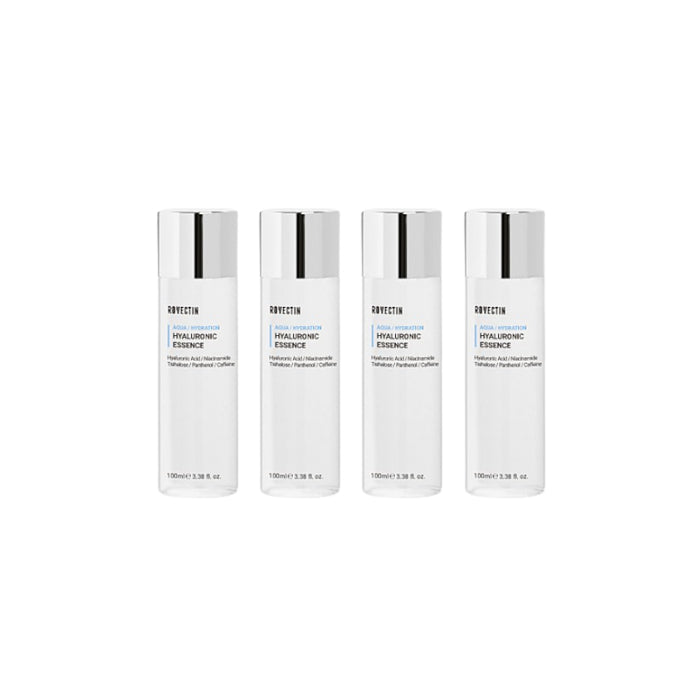 ROVECTIN - Aqua Hyaluronic Essence (New Version of Skin Essentials Activating Treatment Lotion) - 100ml (4ea) Set