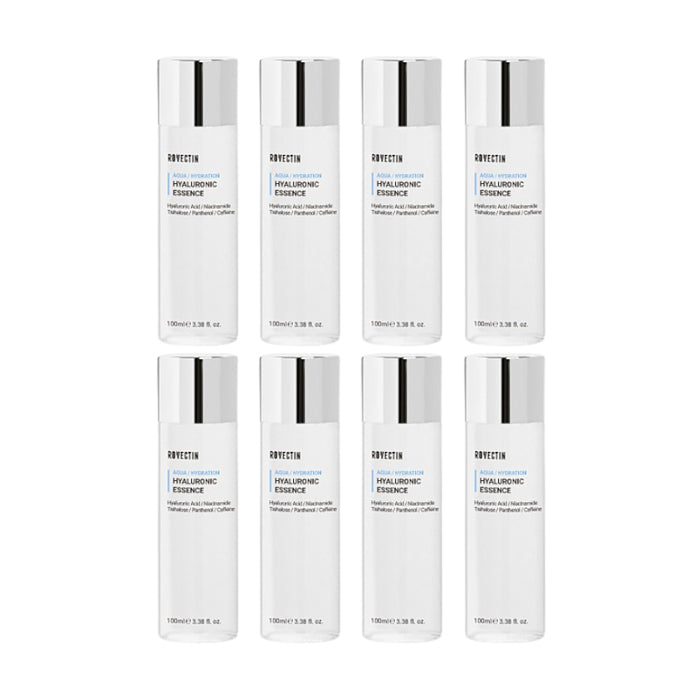 ROVECTIN - Aqua Hyaluronic Essence (New Version of Skin Essentials Activating Treatment Lotion) - 100ml (8ea) Set