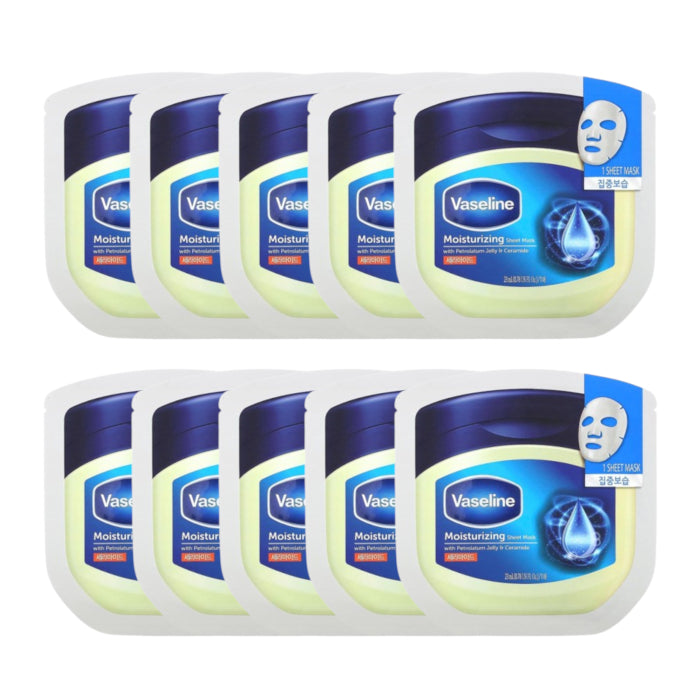 Vaseline - Moisturizing Sheet Mask (10pc) Set