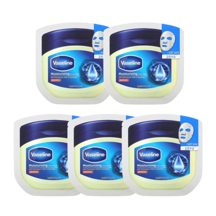 Vaseline - Moisturizing Sheet Mask (5pc) Set